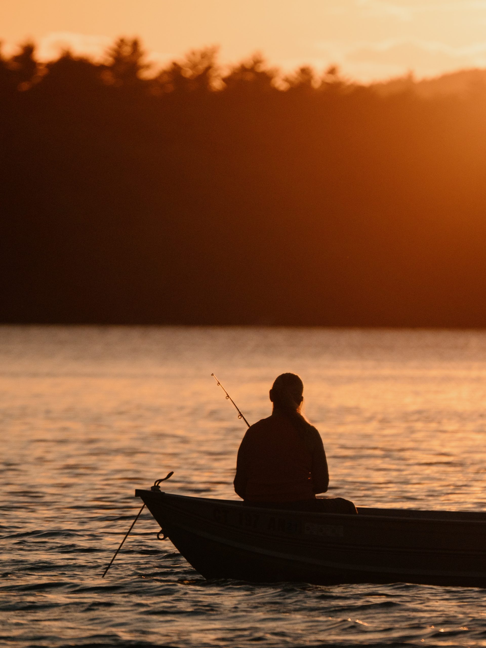 Person fishing.